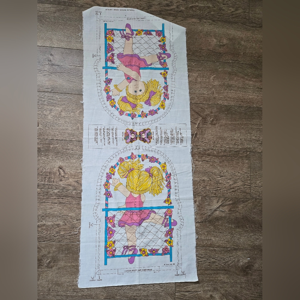 Vintage Cabbage Patch Kids Cut & Sew Pillow / Dolls